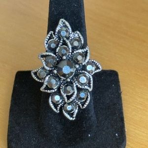 SZ 6 Silver Tone Designer Sample Ring